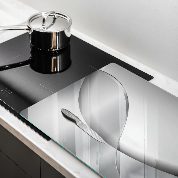 Tábua de cortar alimentos Design de linhas abstratas