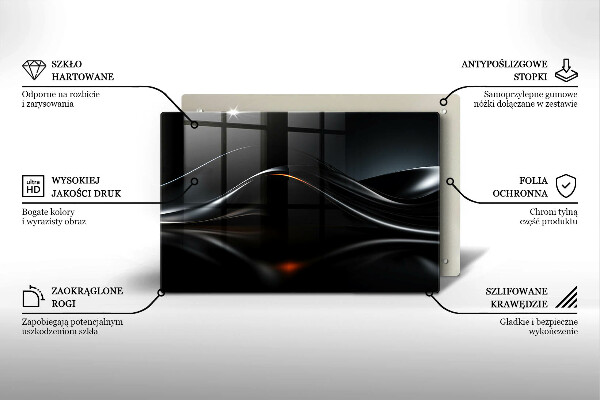 Tábua para cozinha Design 3D abstrato