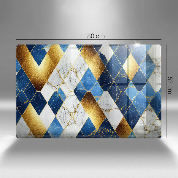 Tábua para corte Mármore losango dourado