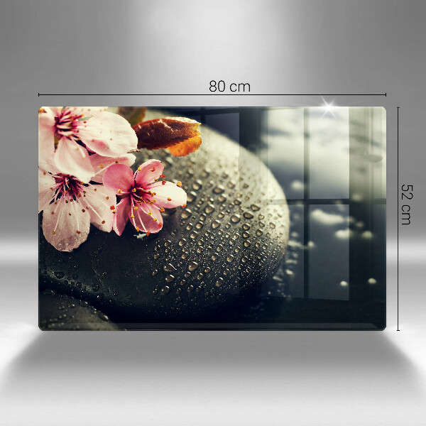 Tábua cozinha Flores pedras zen