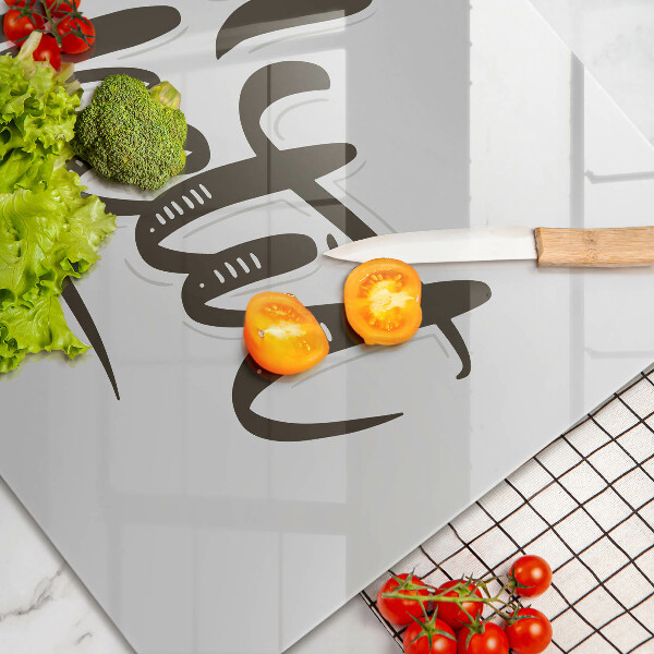 Tábua para cozinha A inscrição Bon Appetit