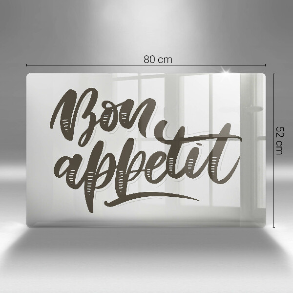 Tábua para cozinha A inscrição Bon Appetit