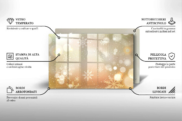 Tábua corte Flocos de neve