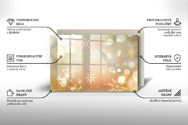 Tábua corte Flocos de neve