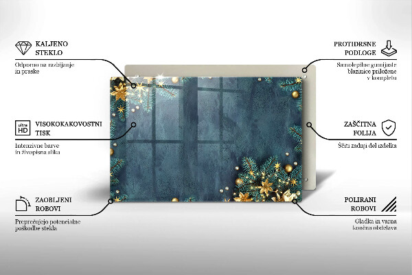 Tábua para corte decorações de Natal