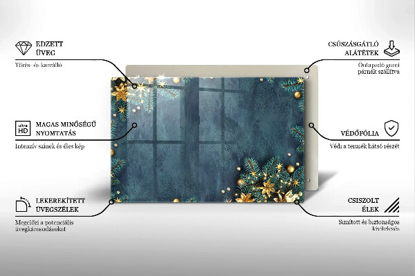 Tábua para corte decorações de Natal