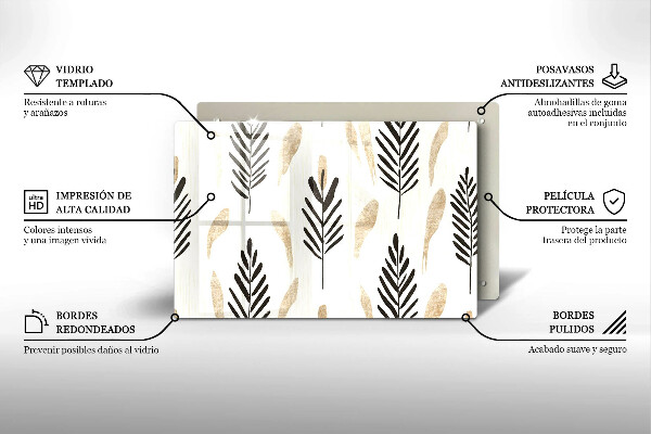 Tábua de cortar alimentos Plantas Boho