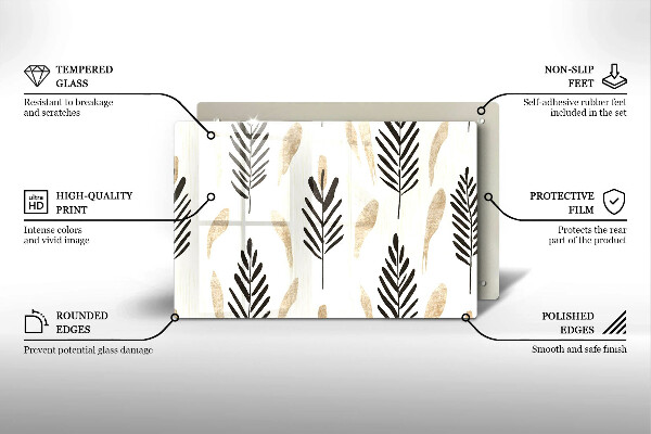 Tábua de cortar alimentos Plantas Boho