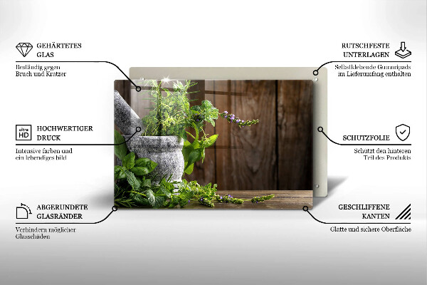 Tábua corte Ervas verdes