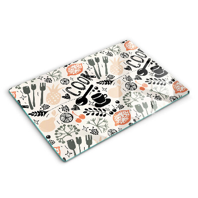 Tábua cozinha Motivo de cozinha de desenho animado