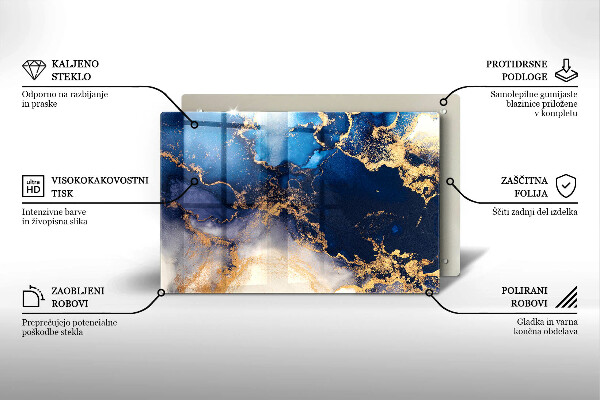 Tábua para corte Abstração de mármore
