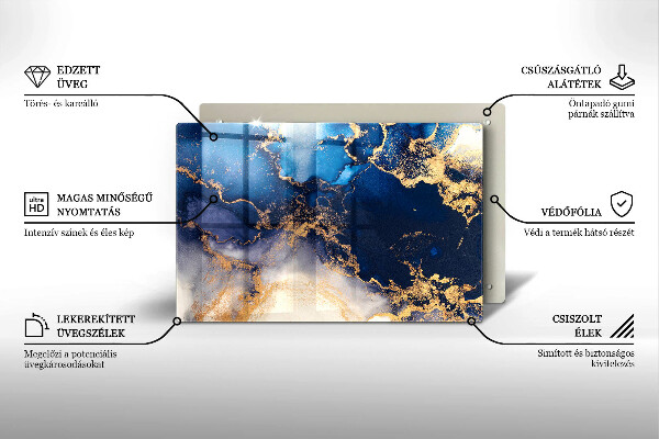 Tábua para corte Abstração de mármore