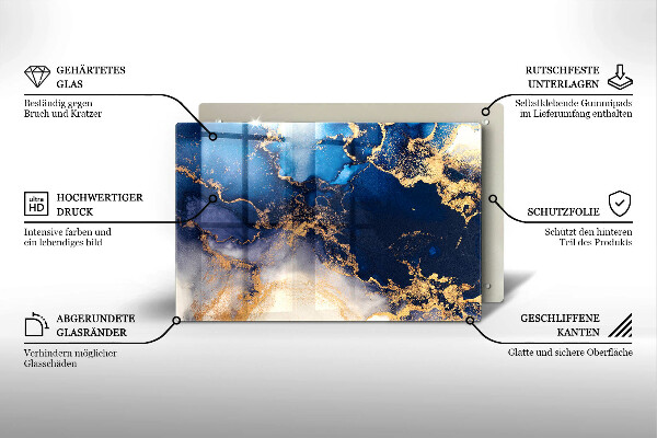 Tábua para corte Abstração de mármore