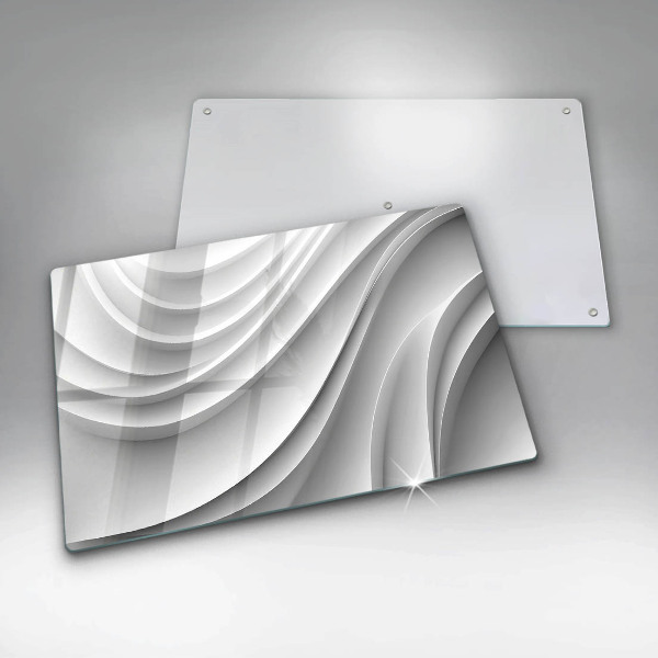 Tábua de vidro Linhas geométricas