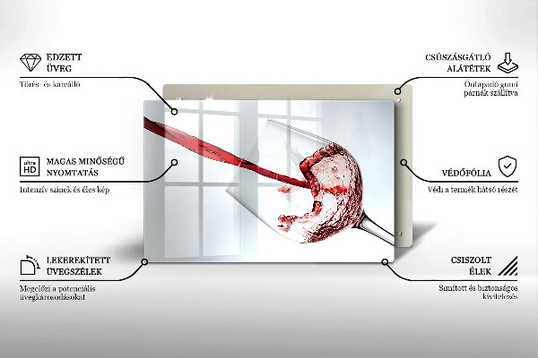 Tábua cozinha Vinho tinto
