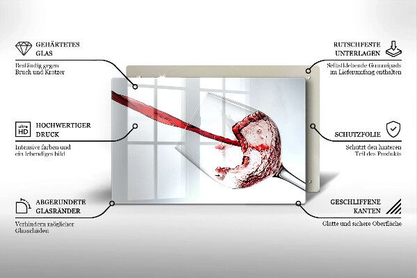Tábua cozinha Vinho tinto
