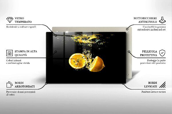 Tábua cozinha Fruta limão suculenta
