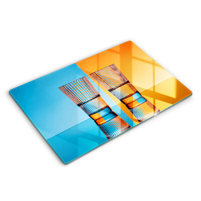 Tábua de cortar Dois copos de água