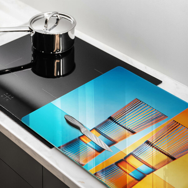 Tábua de cortar Dois copos de água