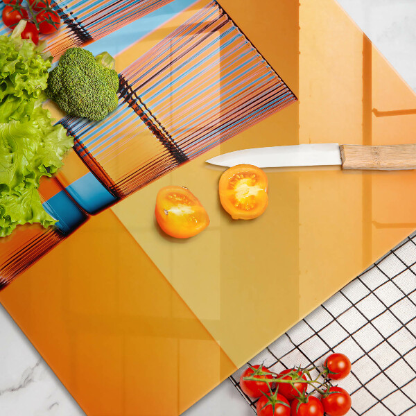 Tábua de cortar Dois copos de água