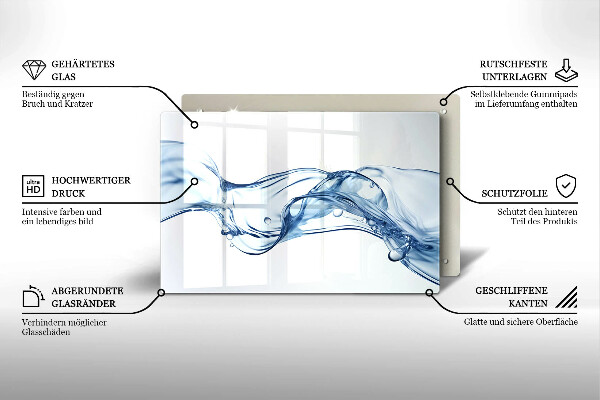 Tábua para corte Água cristalina