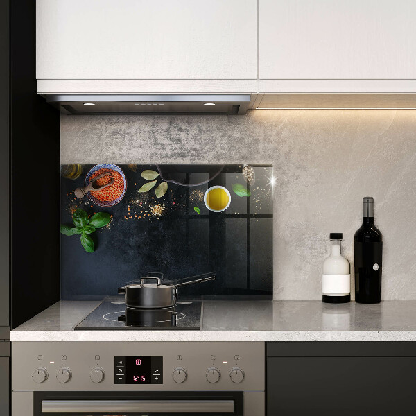 Tábua de corte de vidro Tigelas de especiarias