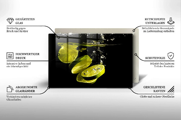 Tábua de cortar Limões na água