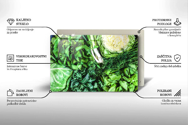 Tábua cozinha Vegetais verdes