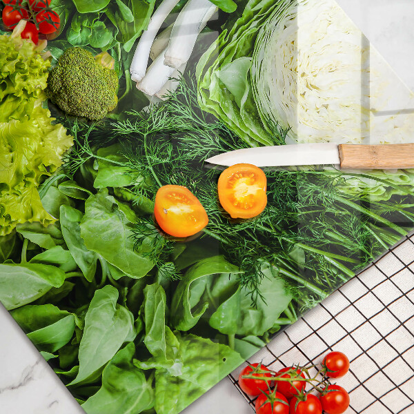Tábua cozinha Vegetais verdes