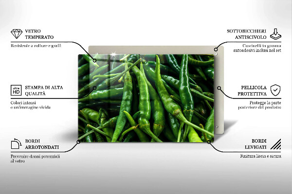 Tábua corte vagens de ervilha