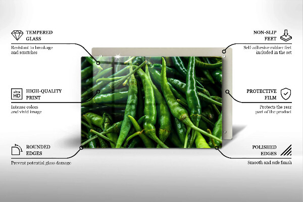 Tábua corte vagens de ervilha