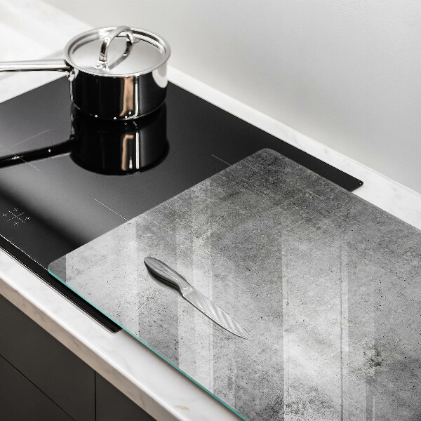 Tábua de corte de vidro Textura de concreto