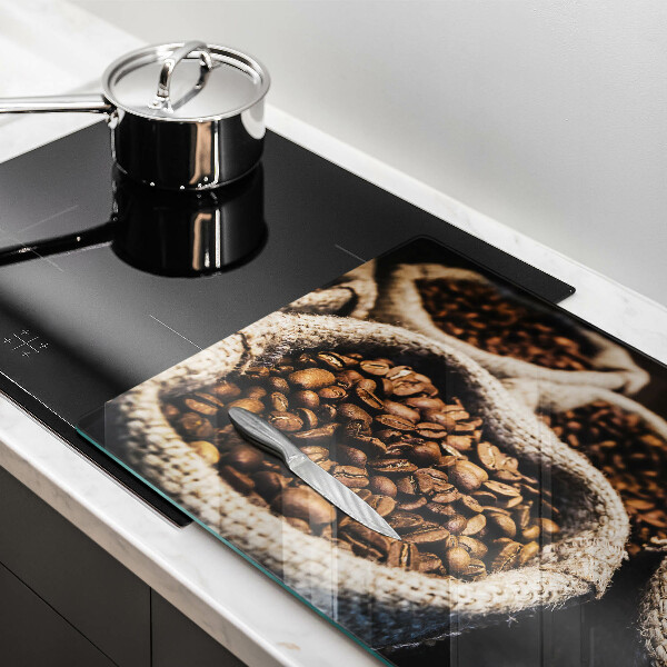 Tábua de cortar alimentos Sacos de grãos de café