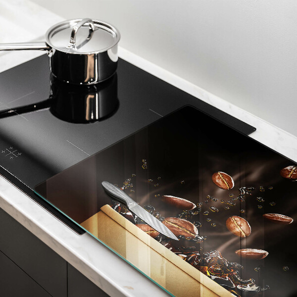 Tábua para corte Grãos de café quentes