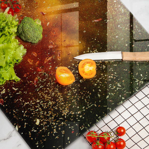 Tábua de corte Especiarias coloridas