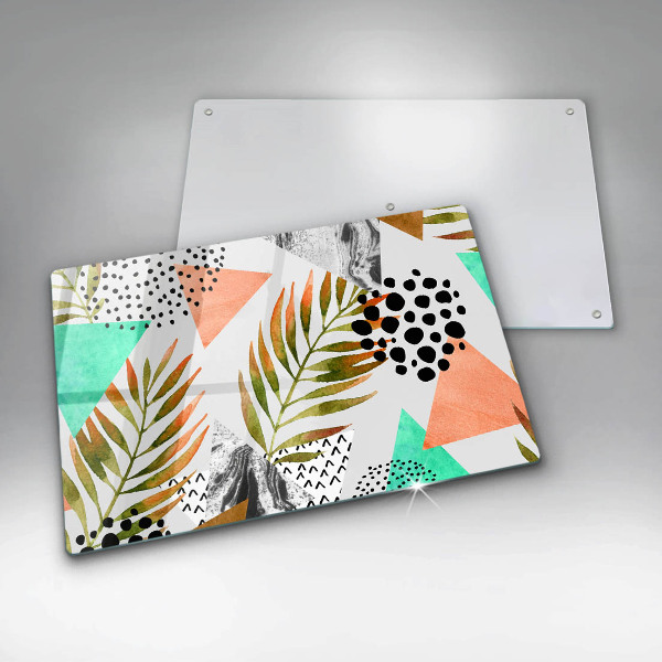 Tábua para cozinha Padrão de folha Boho