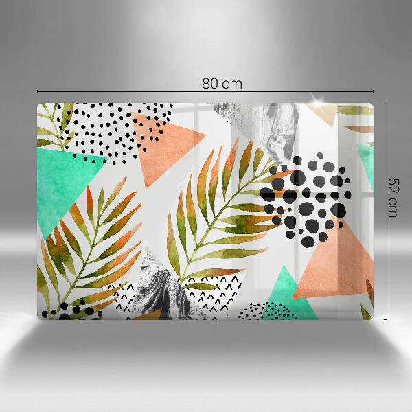 Tábua para cozinha Padrão de folha Boho