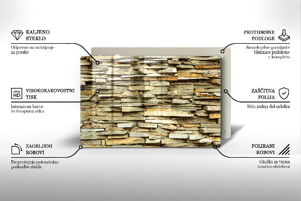 Tábua cozinha Pedras decorativas