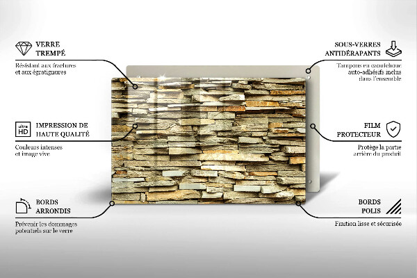 Tábua cozinha Pedras decorativas