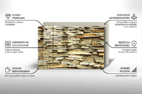 Tábua cozinha Pedras decorativas
