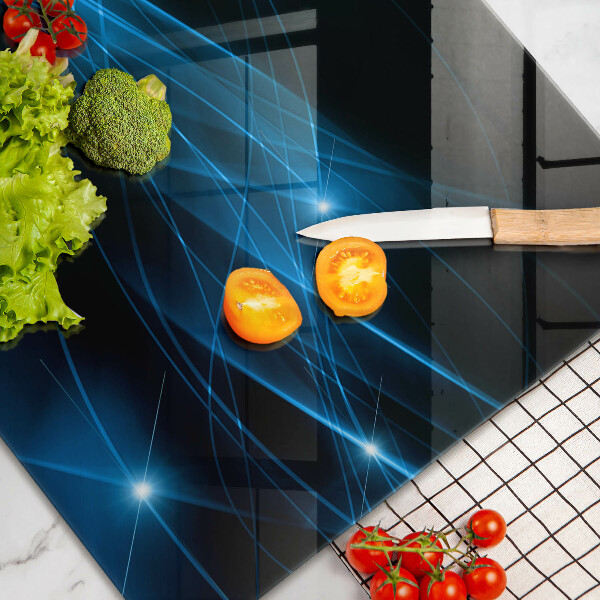 Tábua de cortar alimentos Fumaça azul abstrata