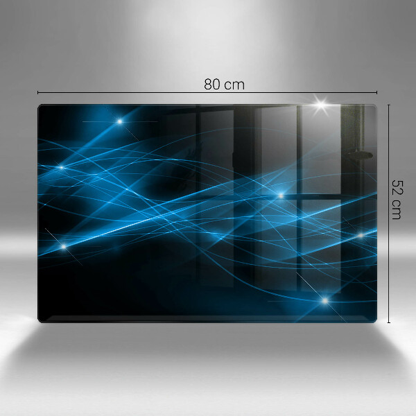 Tábua de cortar alimentos Fumaça azul abstrata