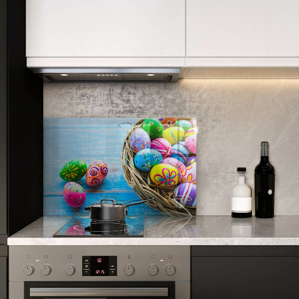 Tábua de corte de vidro ovos de páscoa