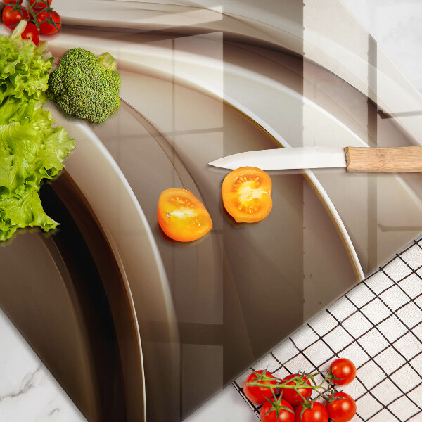 Tábua cozinha Linhas suaves de abstração