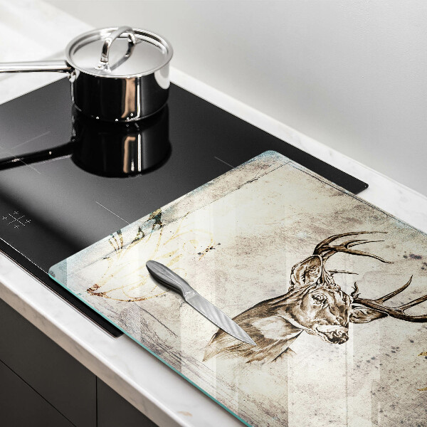 Tábua para corte Ilustração de animal veado