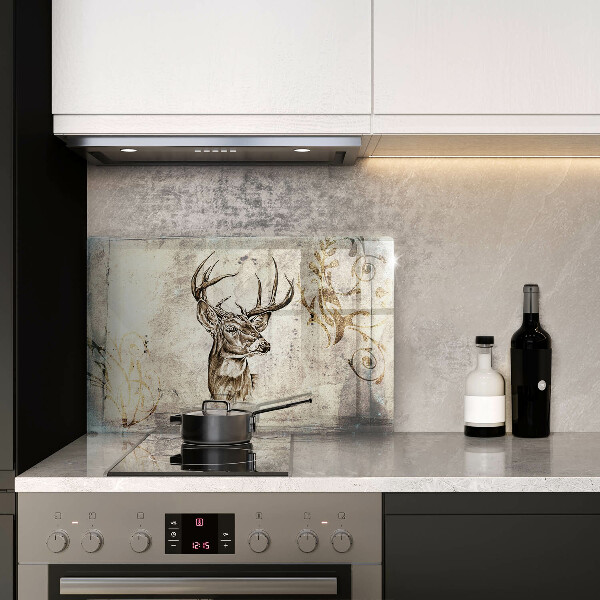 Tábua para corte Ilustração de animal veado