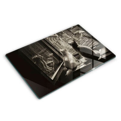 Tábua para cozinha Cidade dos gatos e janela