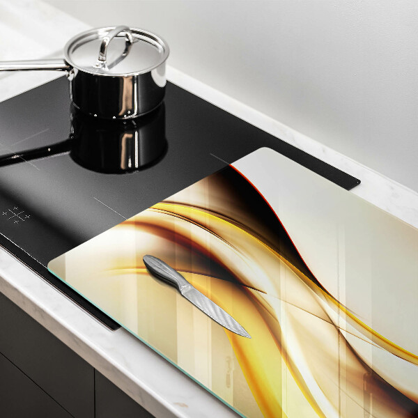 Tábua para cozinha Linhas de fumaça abstratas