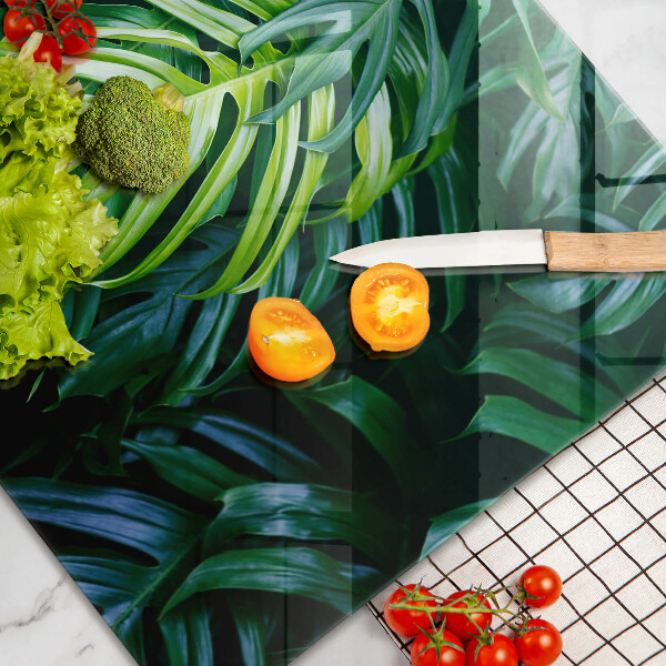 Tábua para corte Folhas de monstera selvagem