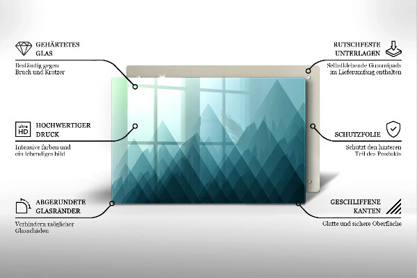 Tábua para cozinha Montanhas abstratas